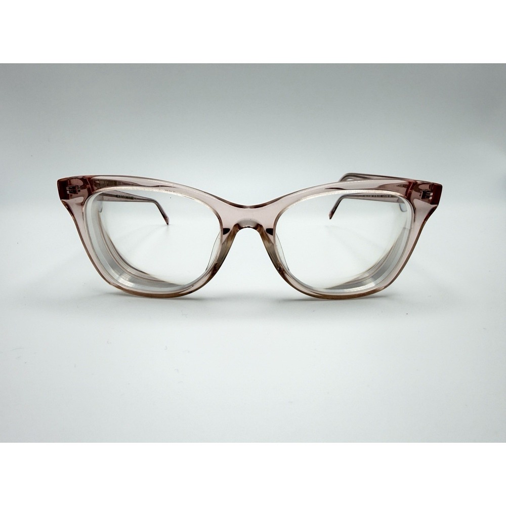 Warby Parker Hallie 600 Cat Eye PINK Transparent Eyeglasses Frame Only 51-18-145